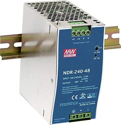 Mean Well NDR-240-24 Netzteil, Industrial, Hutschiene, 240W, 24V, 10A