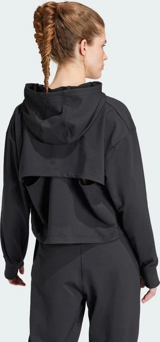 adidas Power Loose Fit Back-Ventilation Hoodie schwarz (Damen)