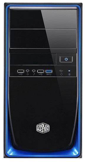 Cooler Master Elite 344 schwarz/blau USB 3.0