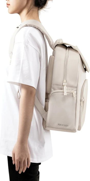 XD Design 16" Soft Daypack Notebook-Rucksack, beige