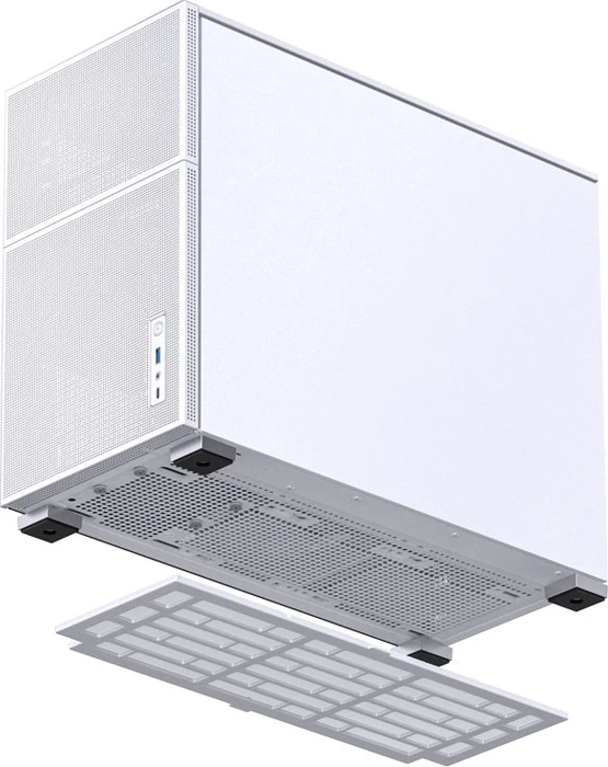 Jonsbo D31 Mesh White, weiß, Glasfenster