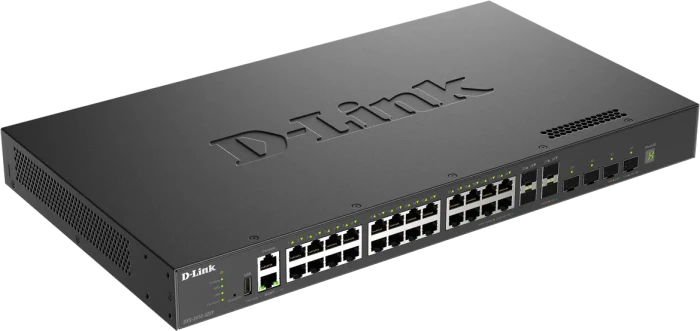 D-Link DXS-3410 Rackmount 10G Managed Switch, 24x RJ-45, 4x SFP+, 4x SFP28