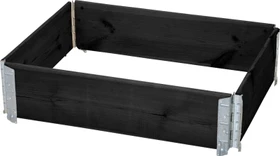 Siena Garden Hochbeet stapelbar 80x60cm schwarz Kiefer