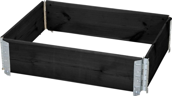 Siena Garden Hochbeet stapelbar 80x60cm schwarz Kiefer