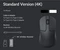 Keychron M3 mini 4K Wireless Mouse schwarz, USB/Bluetooth Vorschaubild