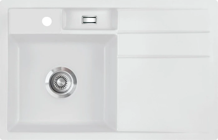 systemceram Bela 78 F Einbau Becken links satin
