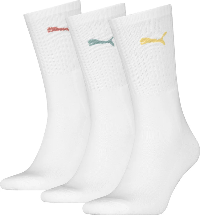 Puma Crew Socken white combo, 3 Paare (Herren)