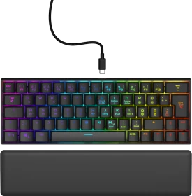Hama uRage Exodus 760 Mechanical Mini Gaming Keyboard, schwarz, LEDs RGB, Outemu Red, USB, DE