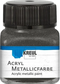 Kreul Acryl Metallicfarbe, anthrazit, 20ml