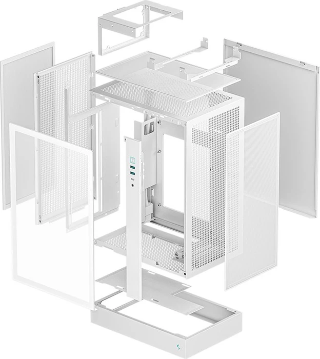 DeepCool CH170 Plus WH, weiß, Glasfenster