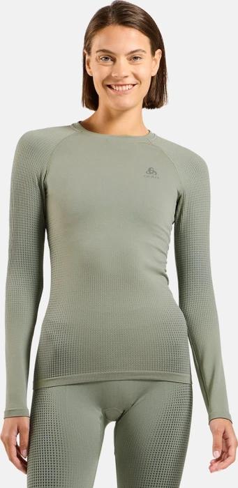 Odlo Performance Warm Eco Funktionsshirt langarm shadow (Damen)