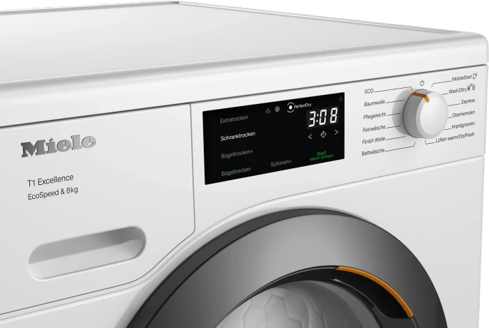 Miele T1 Excellence TEC645WP EcoSpeed & 8kg Wärmepumpentrockner