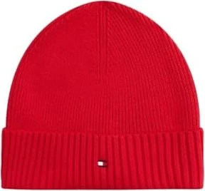 Tommy Hilfiger Flag Kaschmir Beanie rot