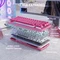 Attack Shark X68 HE Rapid Trigger Keyboard, rosa mit Kontur, LEDs RGB, Outemu White Jade Magnetic, USB, US Vorschaubild
