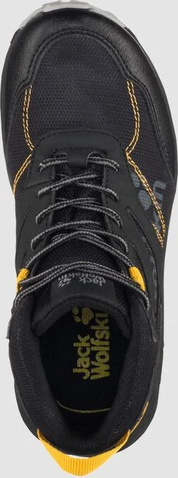 Jack Wolfskin Woodland Texapore Mid black/burly yellow (Junior)