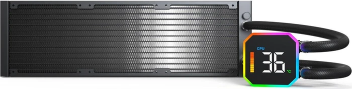 Montech HyperFlow Digital 360 Black, schwarz