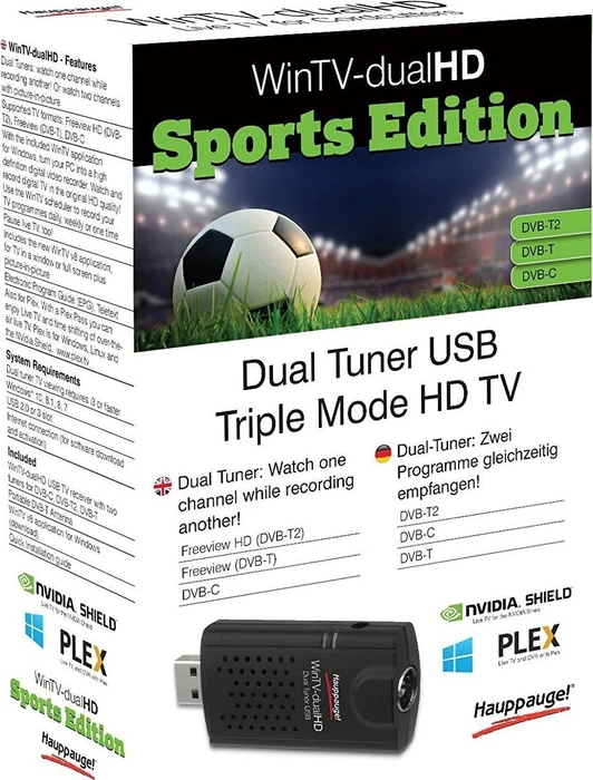 Hauppauge WinTV-dualHD Sports Edition, USB-A 2.0
