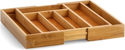 Zeller Bambus/MDF Besteckeinsatz ausziehbar