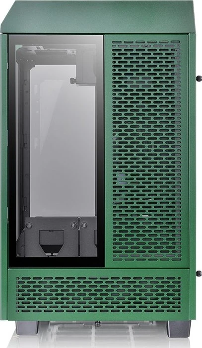 Thermaltake The Tower 100 Racing Green, grün, Glasfenster, Mini-ITX