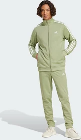 adidas Basic 3-Streifen Tricot Trainingsanzug tent green/off white (Herren)
