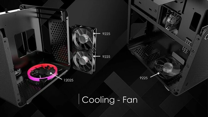 Raijintek Metis Evo TGS, schwarz, Glasfenster, Mini-ITX