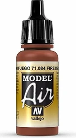 Vallejo Model Air 084 fire red, 17ml