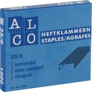 Alco 5108 Heftklammern, 23/8, verzinkt, 1000 Stück