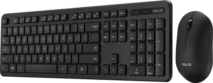 ASUS CW100 Wireless Keyboard and Mouse Set, schwarz, USB, DE