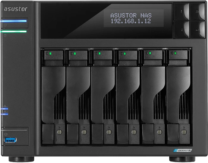 Asustor Lockerstor 6 Gen2 AS6706T, 8GB RAM, 2x RJ-45 2.5GBase-T, 2x USB-A 3.1