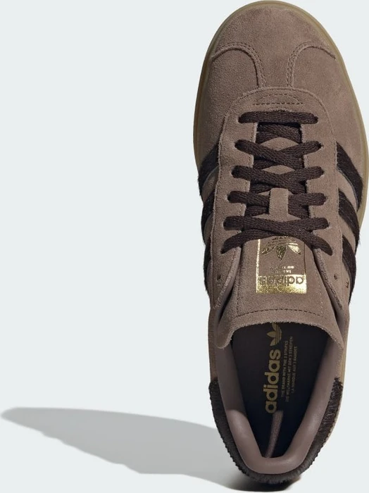 adidas Gazelle Bold earth strata/aurora coffee/gold metallic (Damen)
