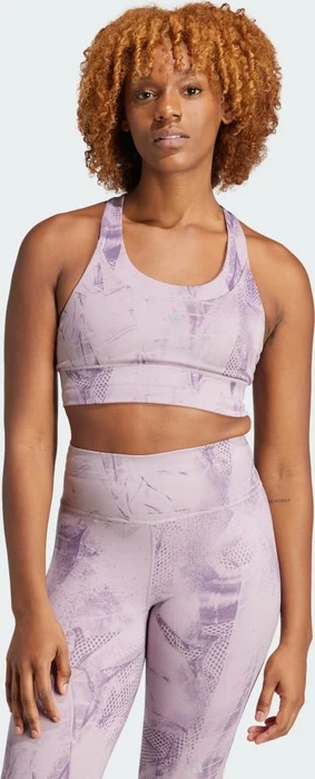 adidas Run Pocket AOP Iteration Medium-Support Sport-BH preloved fig/ash purple (Damen)