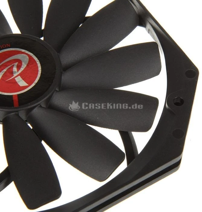 Raijintek Aeolus Alpha, schwarz, 140mm