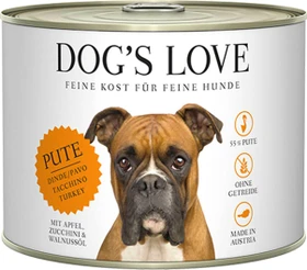 PetCo Dog's Love Classic Pute mit Apfel, Zucchini und Walnussöl, 2.40kg (6x 400g)