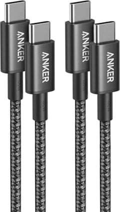 Anker USB-C Kabel 333, USB 2.0, 480Mb/s, 100W, USB-C [Stecker] auf USB-C [Stecker], 0.9m, 2er-Pack