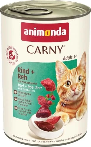 animonda Carny Adult Rind und Reh mit Preiselbeeren, 2.40kg (6x 400g)