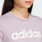adidas Loungewear Essentials Slim Logo T-Shirt kurzarm preloved fig/white (Damen) Vorschaubild