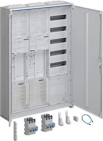 Hager Komplettschr., univ.Z 2ZP RES BKE-I OKK VT5 APZ SLS 50A ESA 1100x800x205mm, IP44