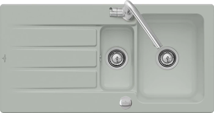 Villeroy & Boch Architectura 60 XR Einbau Becken reversibel mit Ablauffernbedienung fossil