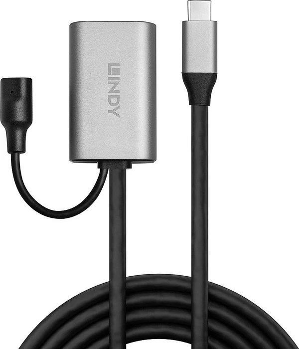 Lindy USB 3.0 Adapterkabel, USB 3.0, 5Gb/s, USB-A 3.0 [Buchse] auf USB-C 3.0 [Stecker], aktiv, 5m