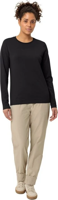 Vaude Logo Shirt langarm schwarz (Damen)