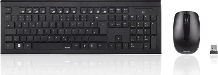 Hama Cortino Set Funk Tastatur und Maus, USB, DE