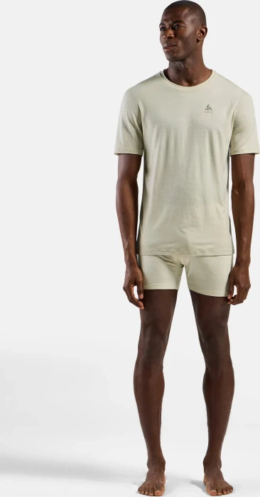 Odlo Natural Merino 160 Baselayer Funktionsshirt kurzarm agate gray (Herren)