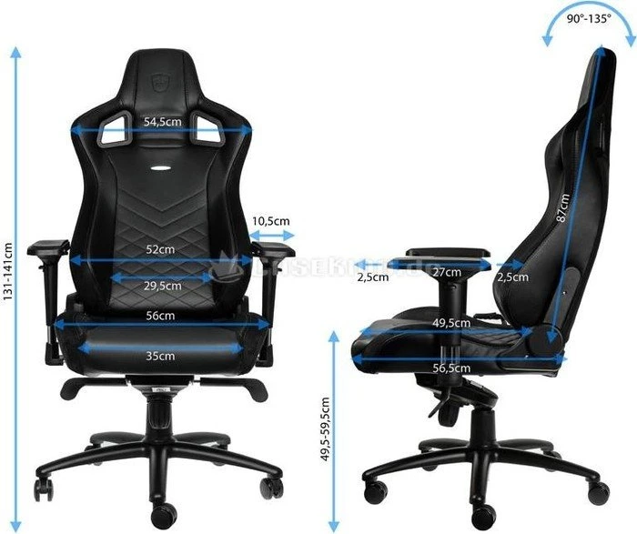 noblechairs Epic Gamingstuhl, schwarz
