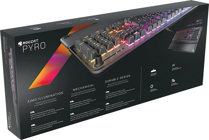 Roccat Pyro, LEDs RGB, schwarz, TTC RED, USB, DE