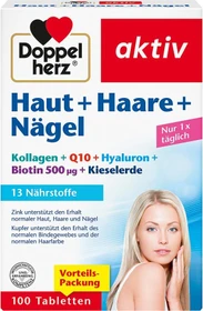Doppelherz aktiv Haut + Haare + Nägel Tabletten, 100 Stück