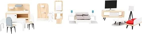Legler Small Foot Puppenhausmöbel-Set Komplett-Set
