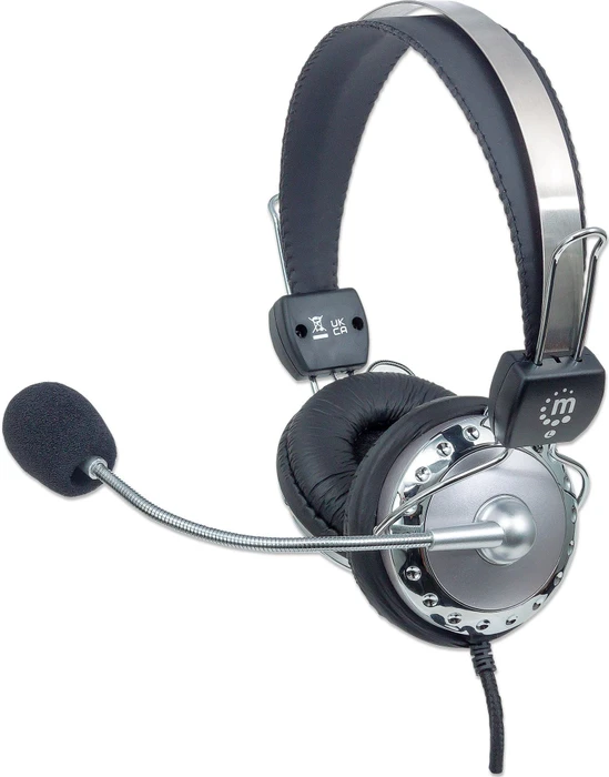 Manhattan Stereo Headset silber