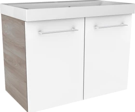 Fackelmann Lima Waschtisch-Unterschrank 60cm Esche grau/weiß