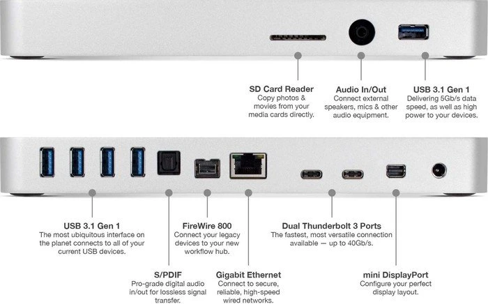 OWC Thunderbolt 3 Dock, 13-port, silber