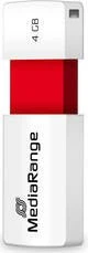 MediaRange USB Speicherstick Color Edition 4GB weiß/rot, USB-A, USB 2.0